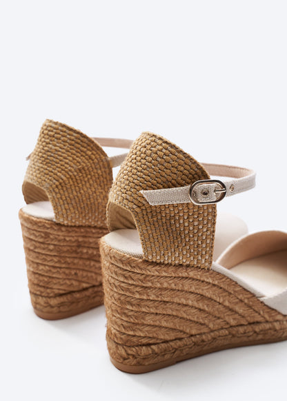 Satuna Canvas Espadrille Wedges by Viscata