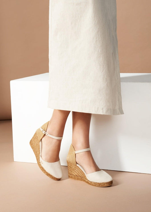 Satuna Canvas Espadrille Wedges by Viscata