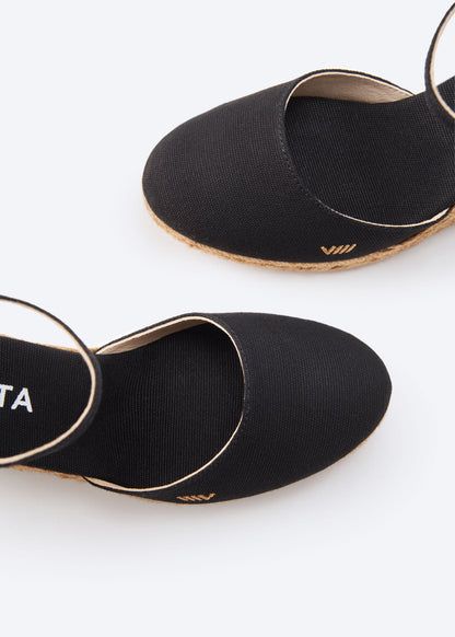 Satuna Canvas Espadrille Wedges by Viscata