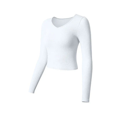 SculptFit Long Sleeve Yoga Crop Top