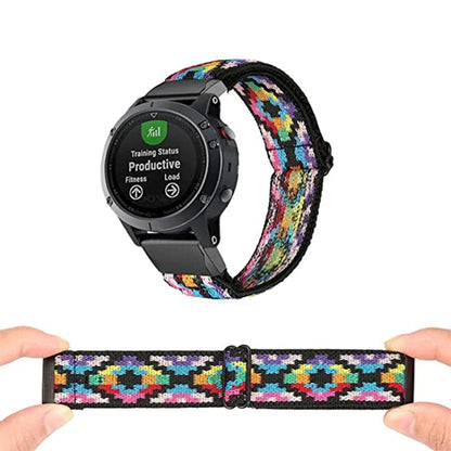 Garmin Elastic Nylon Watch Band - Woven QuickFit Strap