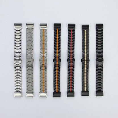 Garmin Stainless Steel Smartwatch Band - QuickFit Metal Bracelet