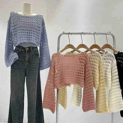 Women’s crochet knit beach cover up