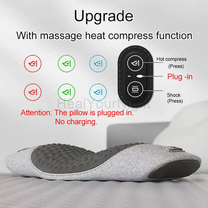 Heated Waist Support Pillow with Electric Massage