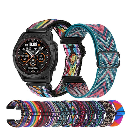 Garmin Elastic Nylon Watch Band - Woven QuickFit Strap