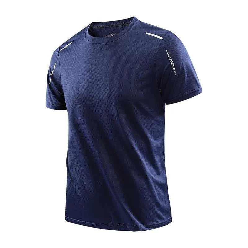 CHRLCK Men's Quick Dry Running T Shirt Size M Breathable Outdoor Sports Tee Hiking Fishing Summer Essentials