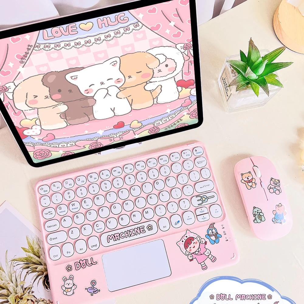 Kawaii Pastel Wireless iPad Keyboard & Mouse-