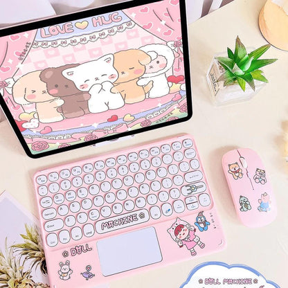 Kawaii Pastel Wireless iPad Keyboard & Mouse-