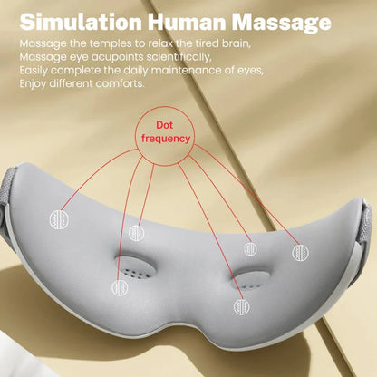 Bluetooth Heated Eye Massager for Eye Strain & Sleep