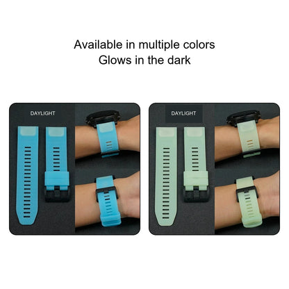 Garmin Luminous Silicone Smartwatch Band - QuickFit Strap