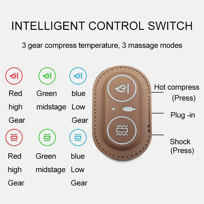 Heated Waist Support Pillow with Electric Massage