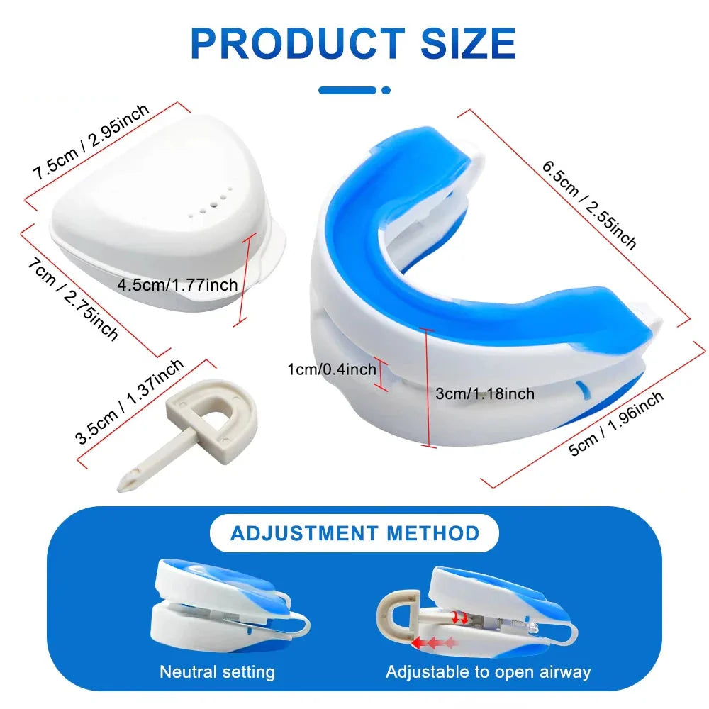 Anti-Snoring Mouthpiece – Adjustable Night Mouth Guard for Snoring