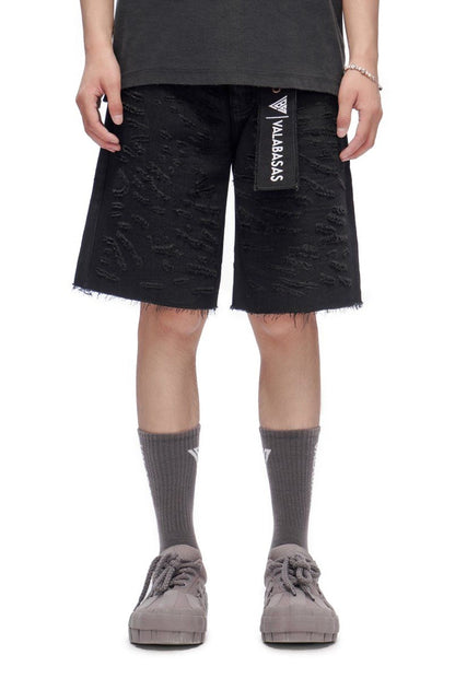 Valabasas Scrape Shorts - Jet Black