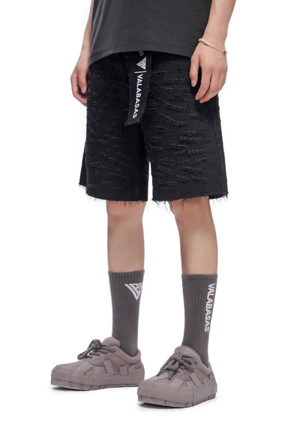 Valabasas Scrape Shorts - Jet Black