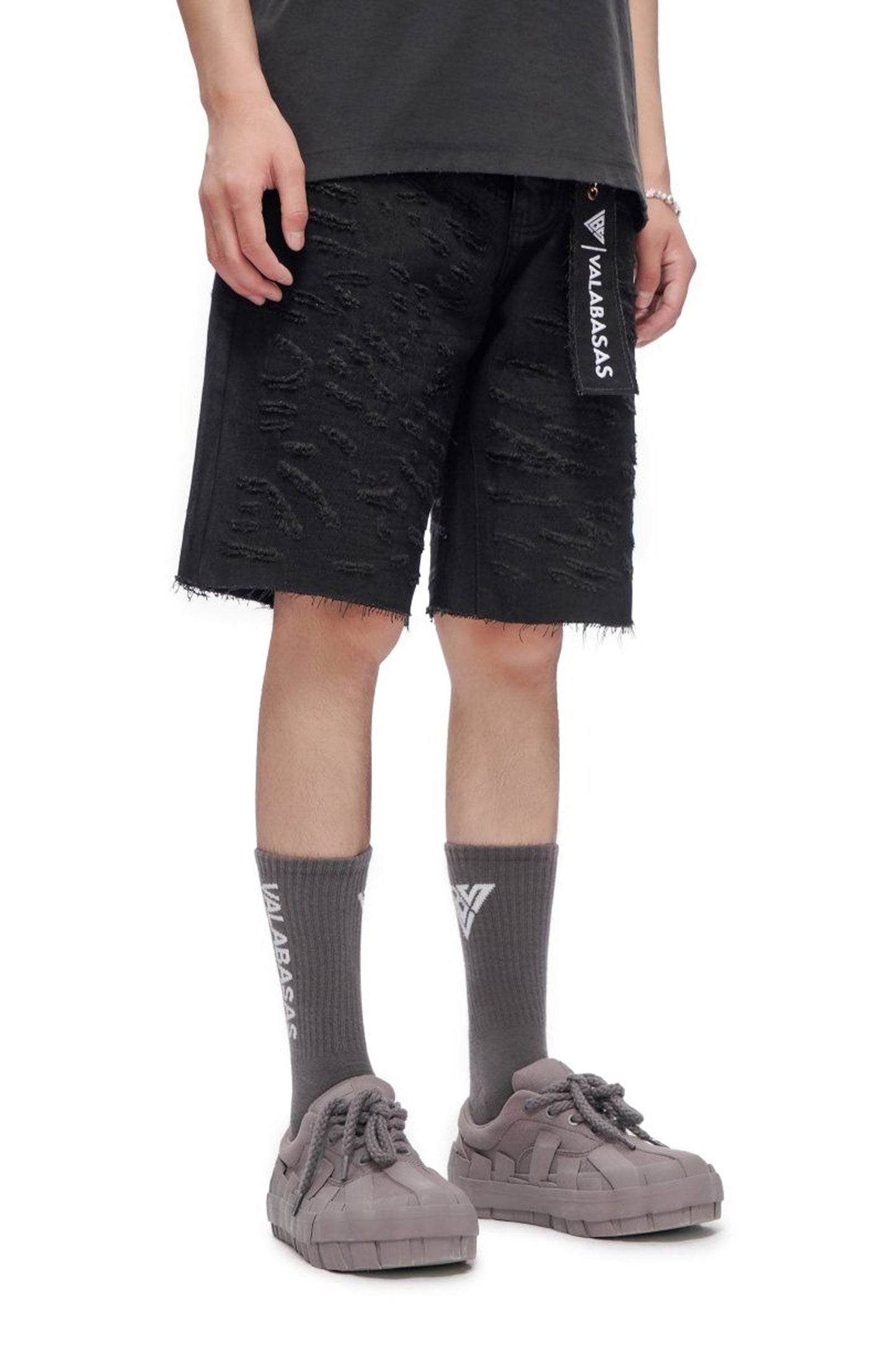 Valabasas Scrape Shorts - Jet Black