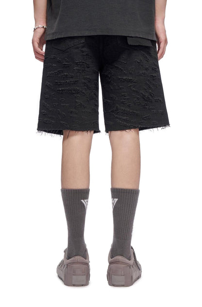 Valabasas Scrape Shorts - Jet Black