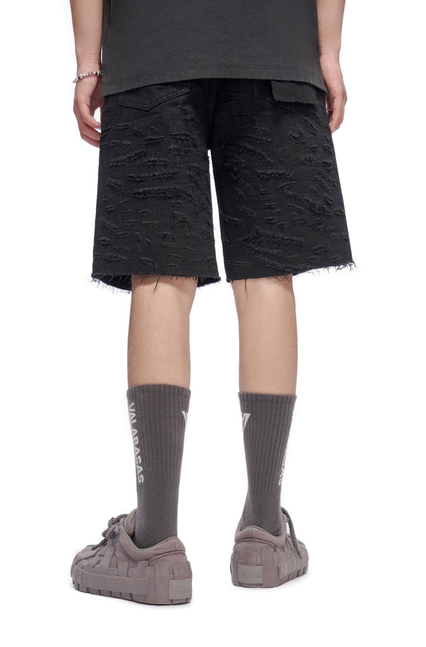 Valabasas Scrape Shorts - Jet Black