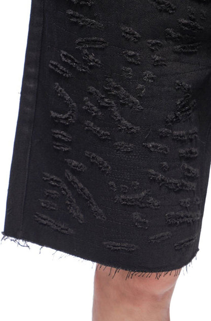 Valabasas Scrape Shorts - Jet Black