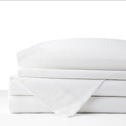 Bibb Home 4 Piece Printed or Solid Heavyweight Flannel Sheet Set