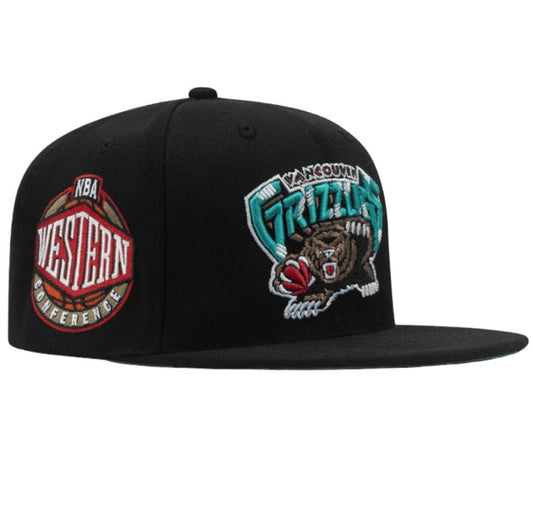 Men's Mitchell & Ness NBA Conference Patch Snapback Hwc Grizzlies