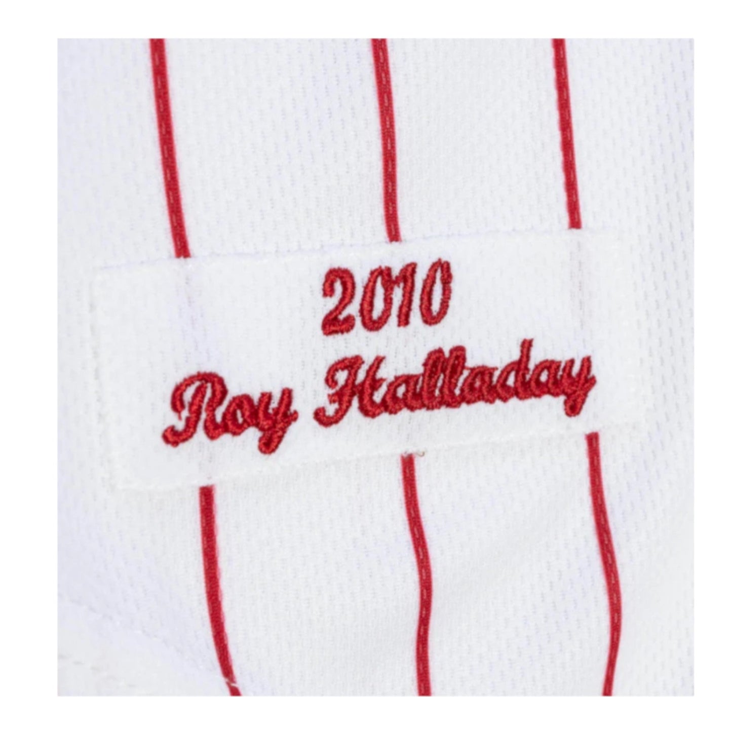Men's Mitchell & Ness MLB Authentic Jersey Phillies 2010 Roy Halladay