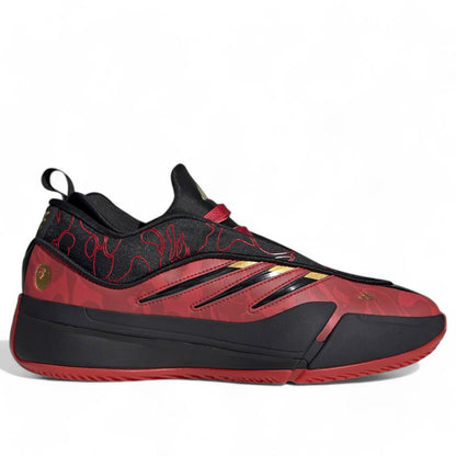 adidas Men's Dame 9 'Bape Black Red' Sneakers
