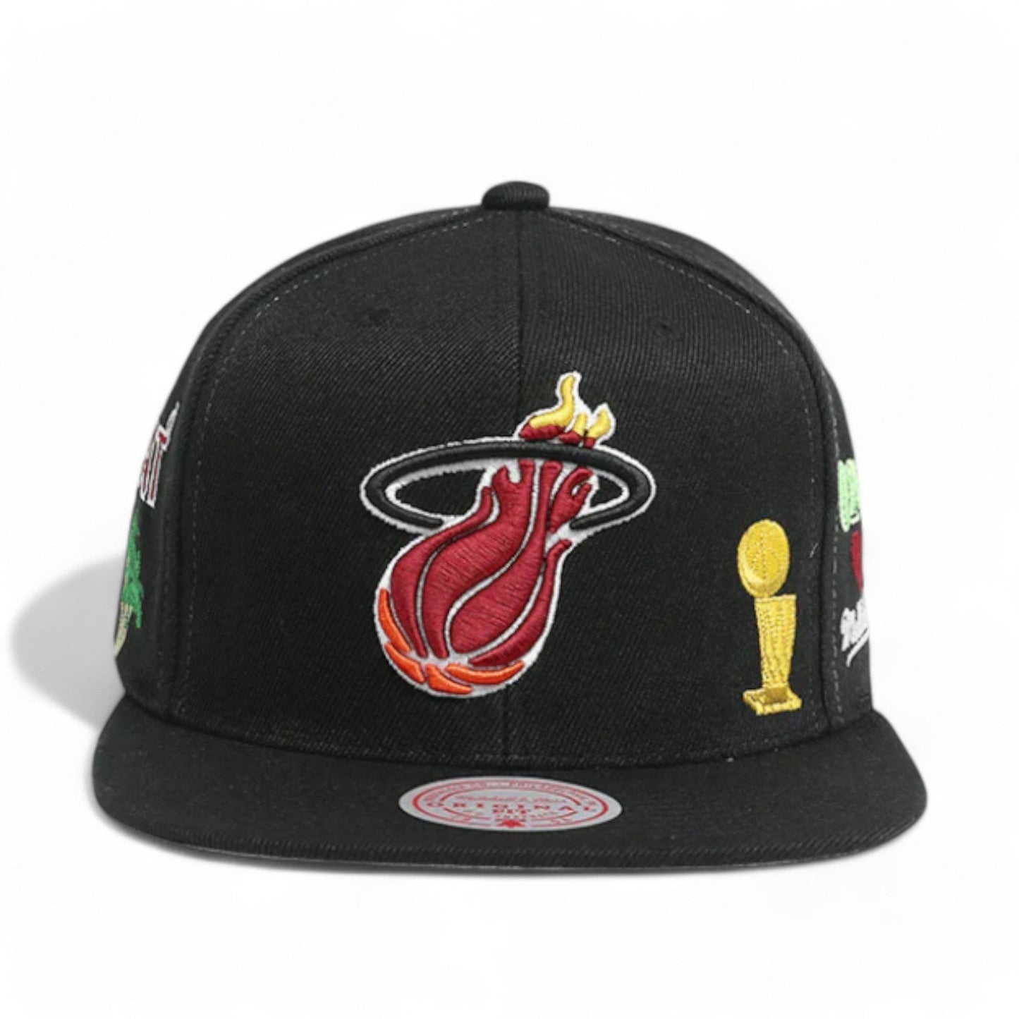 Men's Mitchell & Ness NBA Hyperlocal Snapback Hwc Heat - Black