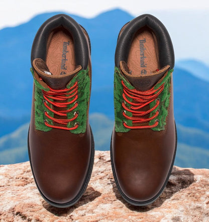 Timberland Men's Heritage Black Pioneers 6-Inch Waterproof Boot 'Brown Full-Grain'