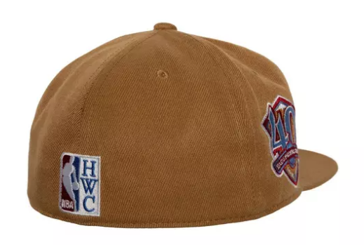 Men's Mitchell & Ness NBA Sand And Sky Fitted Hwc NUGGets