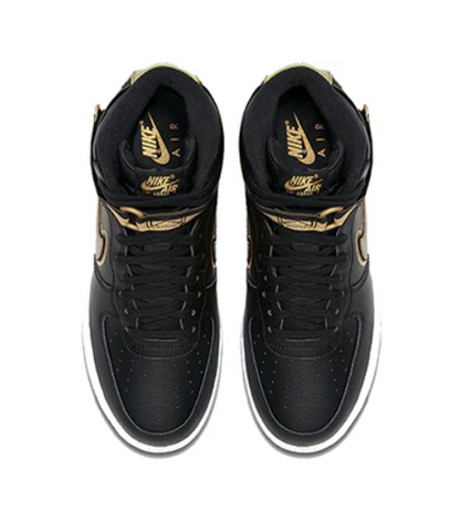 Nike Men's Air Force 1 High 'Nba Black Metallic Gold' - AV3938-001