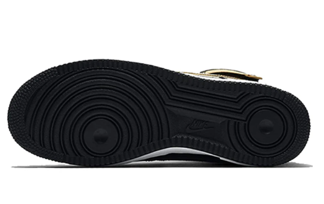 Nike Men's Air Force 1 High 'Nba Black Metallic Gold' - AV3938-001