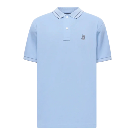 Psycho Bunny Rex Performance Pique Men's Polo — Serenity Blue