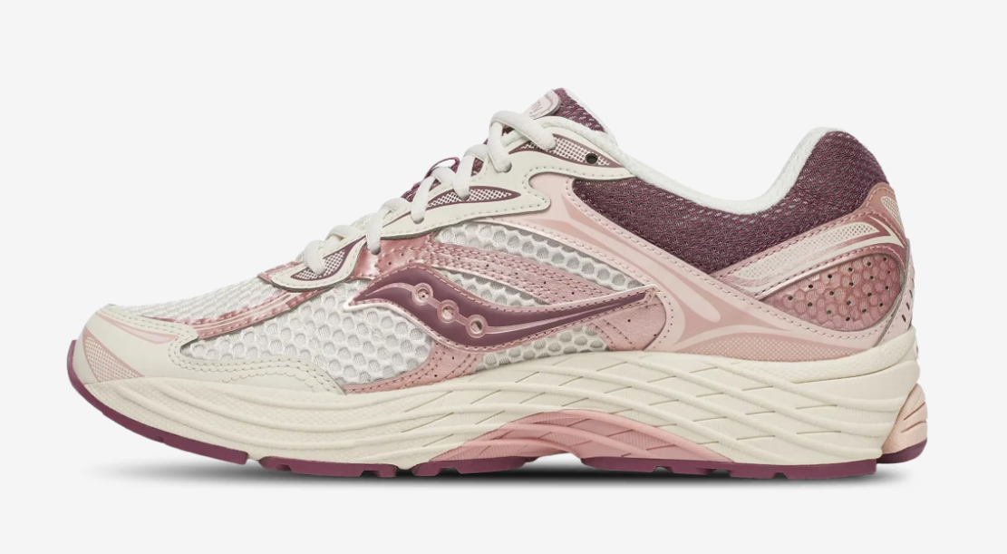 Saucony Womens Progrid Omni 9 Ivory/Peony