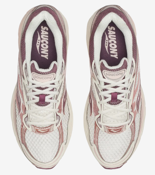 Saucony Womens Progrid Omni 9 Ivory/Peony