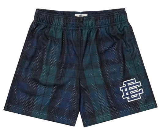 Men's Eric Emanuel Ee Basic Short Tartan Plaid Fw22
