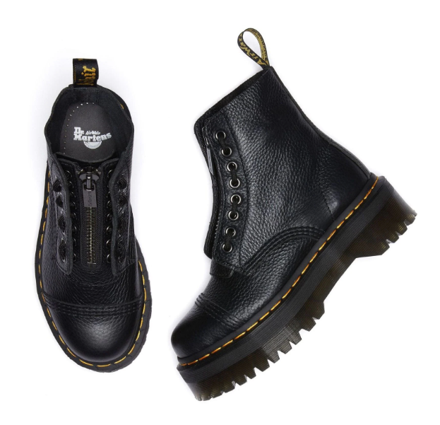 Unisex Dr. Martens Sinclair Milled Nappa Leather Platform Boots