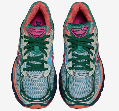 Saucony Womens Progrid Omni 9 Spruce Sterling Orange