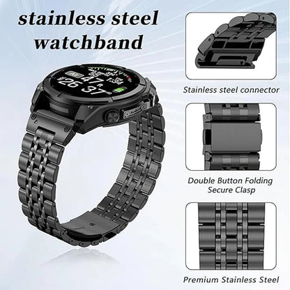 Garmin Stainless Steel Smartwatch Band - QuickFit Strap
