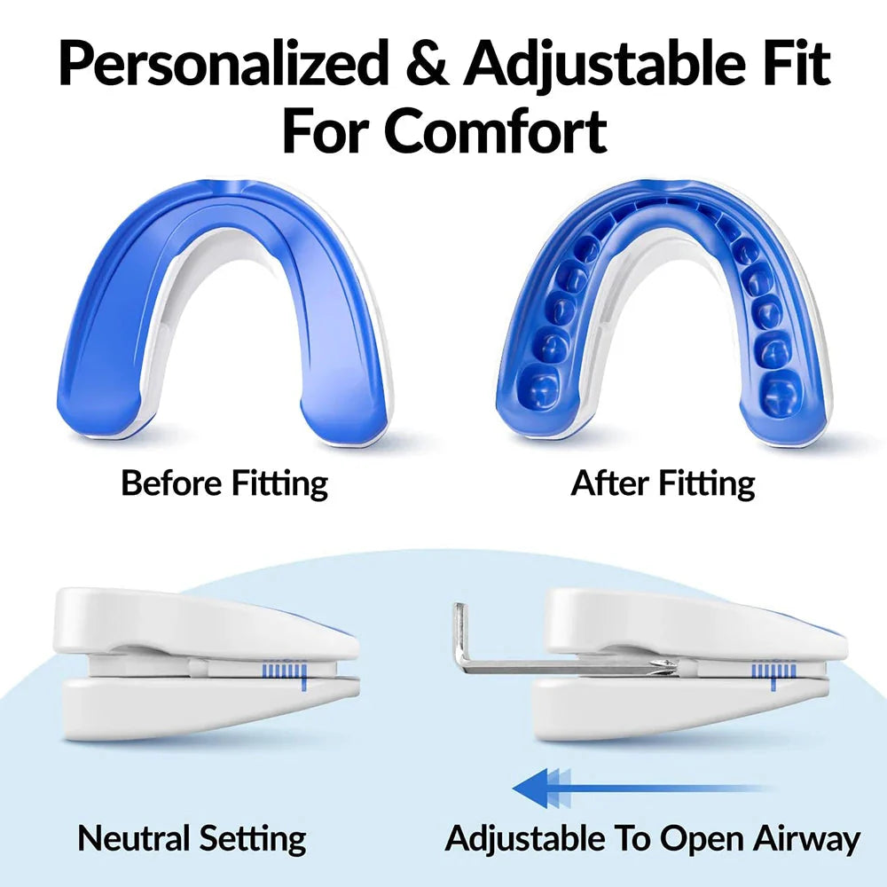 Anti-Snoring Mouthpiece – Adjustable Night Mouth Guard for Snoring