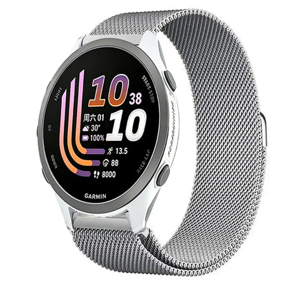 Garmin Milanese Smartwatch Band - Magnetic Metal Strap