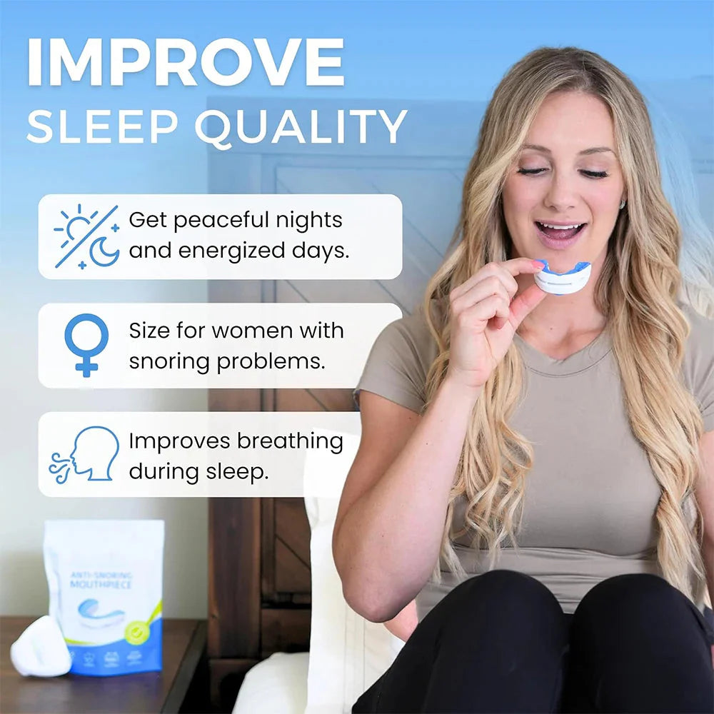 Anti-Snoring Mouthpiece – Adjustable Night Mouth Guard for Snoring