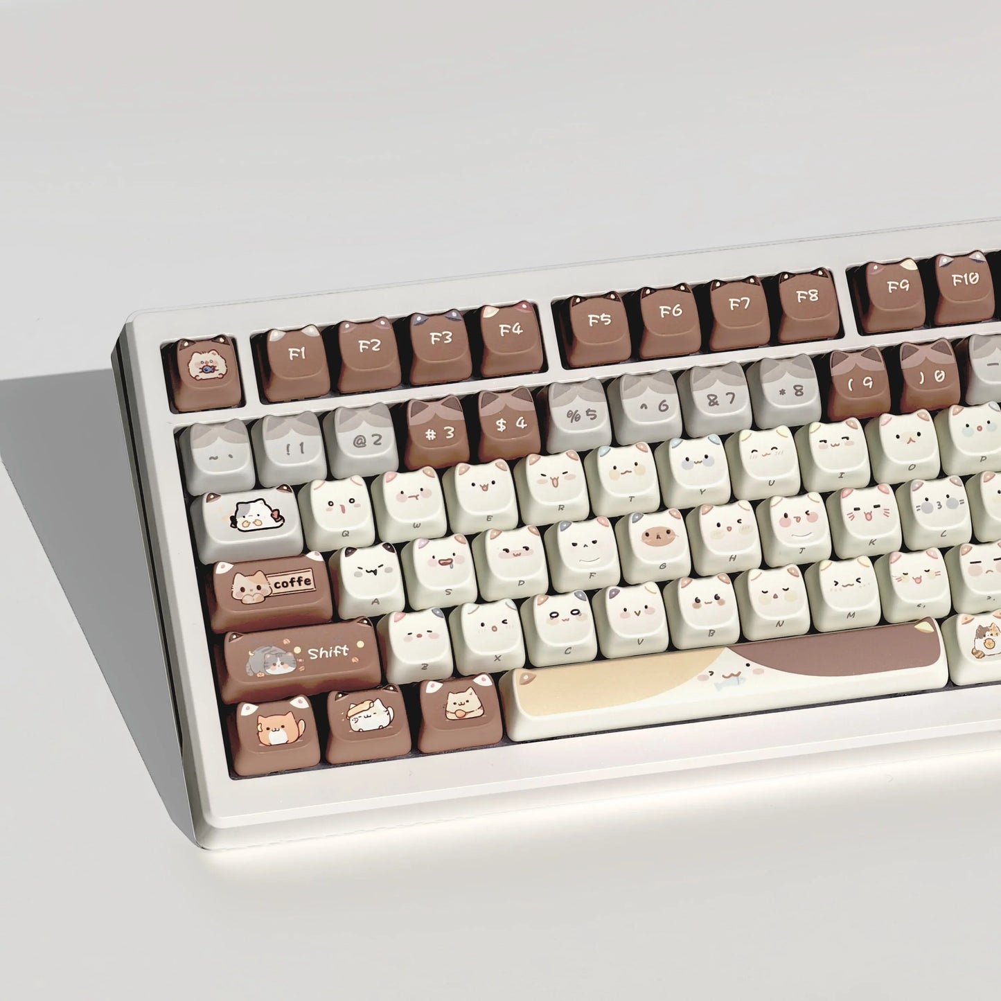 Kawaii Cat Keyboard Keycaps Set-