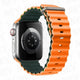 orange and dark green