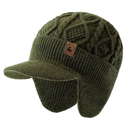 Unisex Winter Hat – Plush Fur-Lined Earflap Beanie