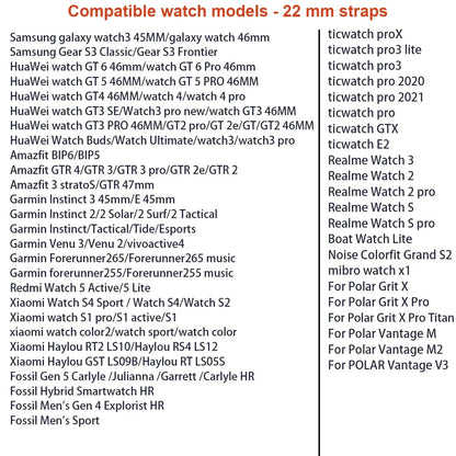 Garmin Braided Nylon Watch Band - Adjustable Strap