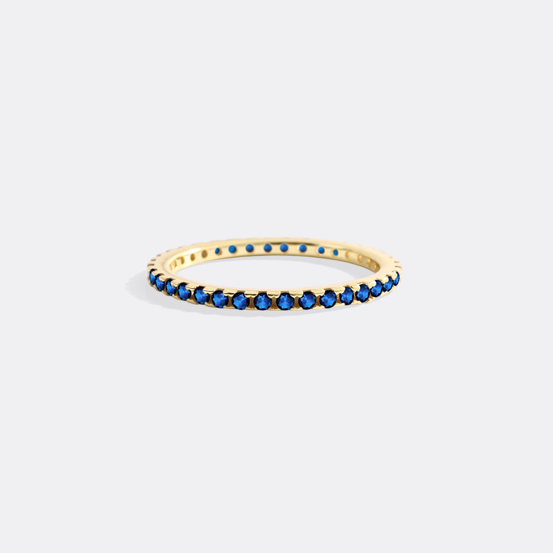 Mint & Lily September Birthstone Eternity Stacking Ring