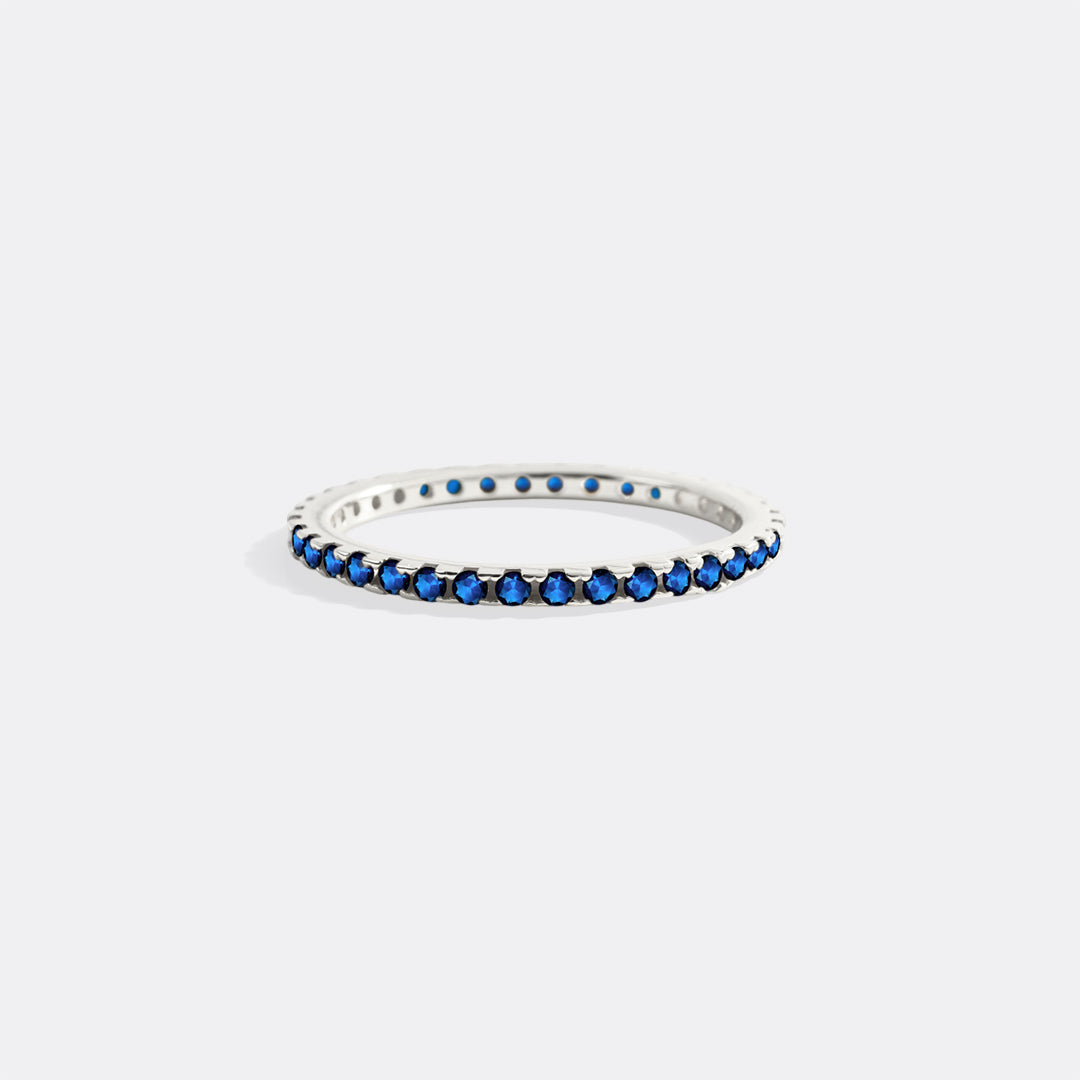 Mint & Lily September Birthstone Eternity Stacking Ring