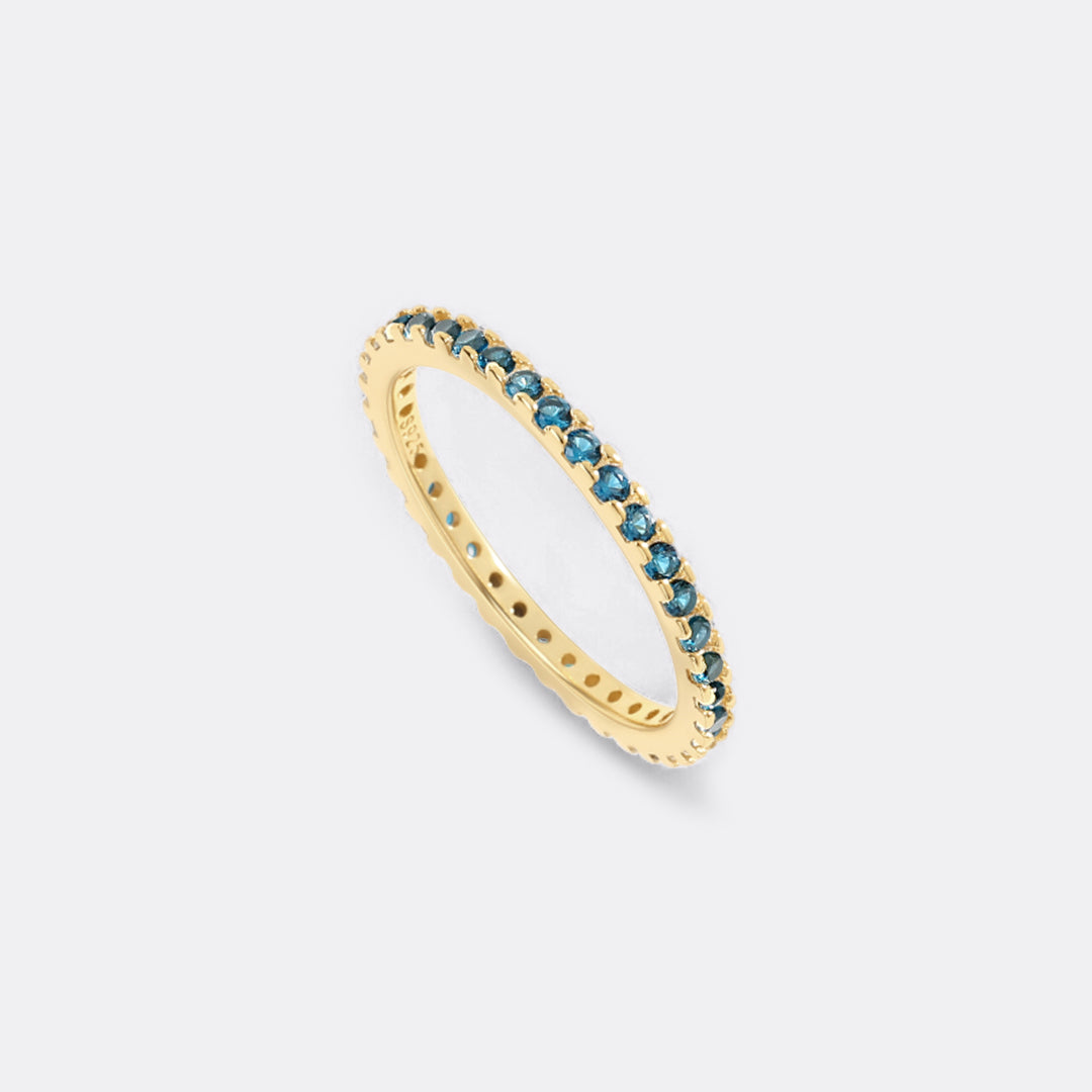 Mint & Lily September Birthstone Eternity Stacking Ring