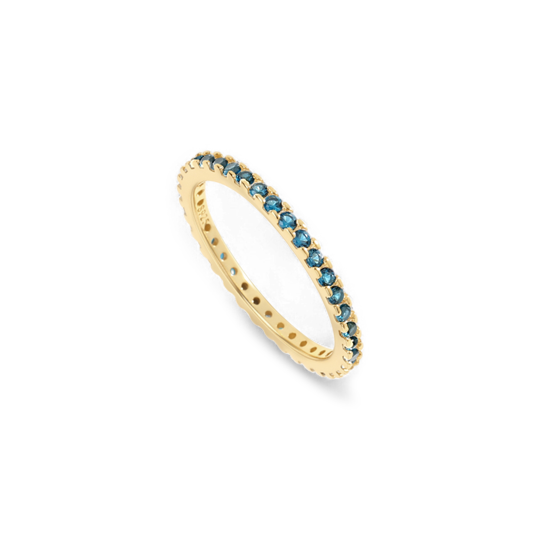 Mint & Lily September Birthstone Eternity Stacking Ring