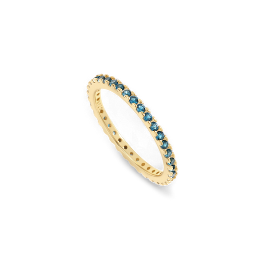 Mint & Lily September Birthstone Eternity Stacking Ring